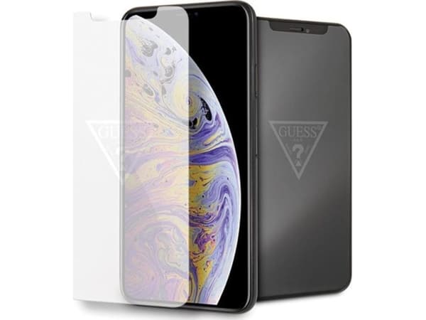 Guess Guess herdet glass GUTGMI65TR iPhone Xs Max usynlig logo