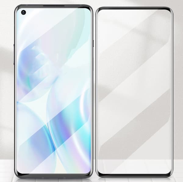 Heltäckande härdat glas / skyddsglas / skärmskydd till Oneplus 8