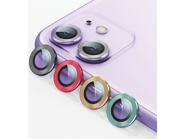 Usams USAMS Camera Lens Glass iPhone 11 Pro metal ring szary/grey BH571JTT01 (US-BH571)