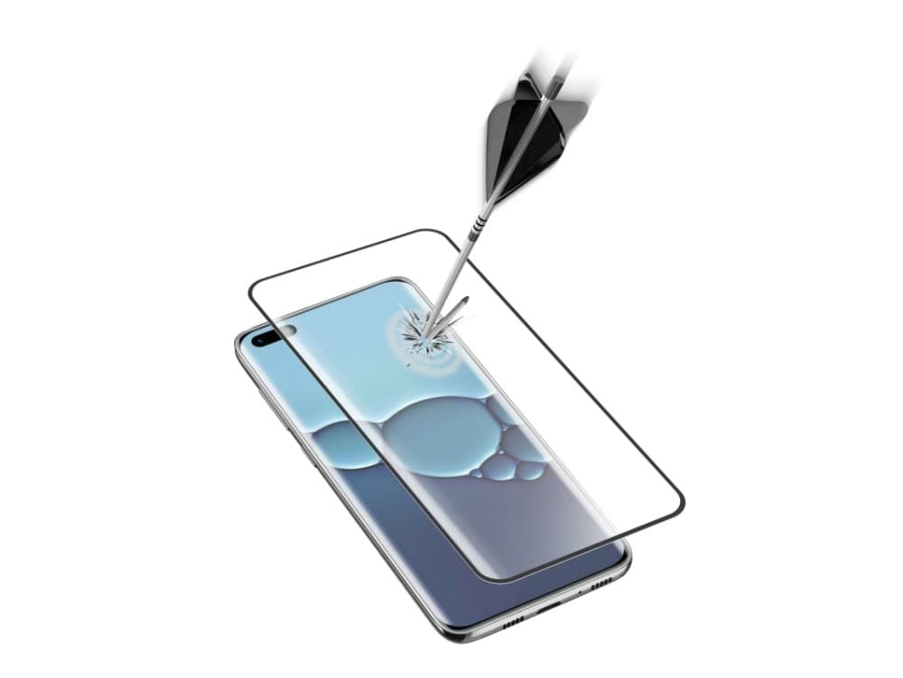 Cellularline TEMPGCUP40PRO, Blank skjermbeskytter, Mobiltelefon/smarttelefon, Huawei, P40 Pro, Knus sikker, Svart, Gjennomsiktig