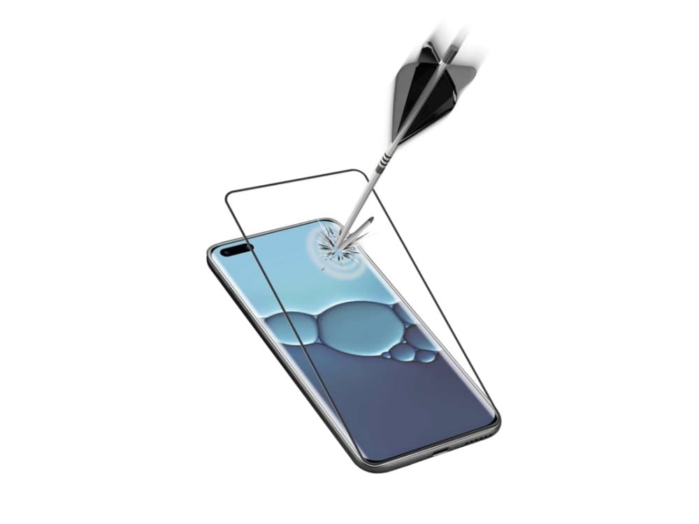 Cellularline TEMPGCABP40, Blank skjermbeskytter, Mobiltelefon/smarttelefon, Huawei, P40, Knus sikker, Svart, Gjennomsiktig
