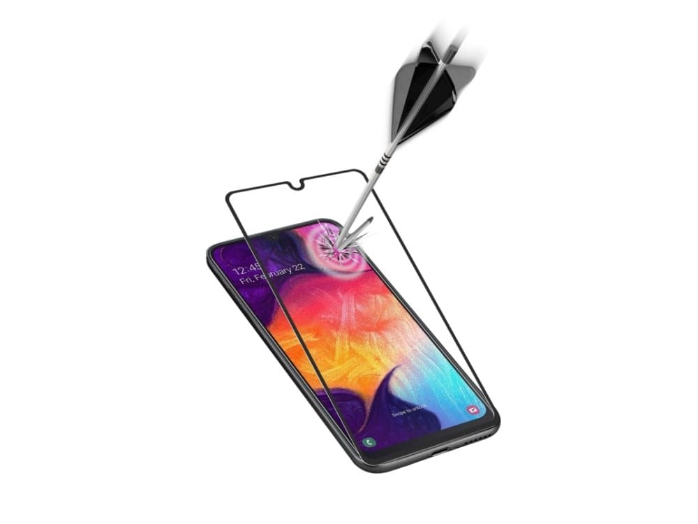 Cellularline TEMPGCABGALA41, Blank skjermbeskytter, Mobiltelefon/smarttelefon, Samsung, Galaxy A41, Knus sikker, Sjokkresistent, Svart, Gjennomsiktig