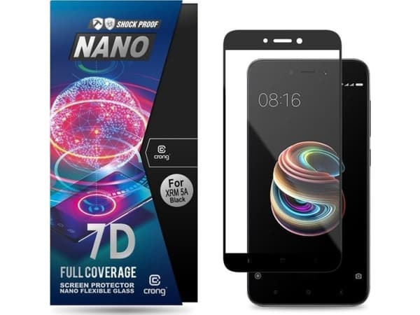 Crong Crong 7D Nano Flexible Glass - 9H hybridglas för hela skärmen på Xiaomi Redmi 5A universal