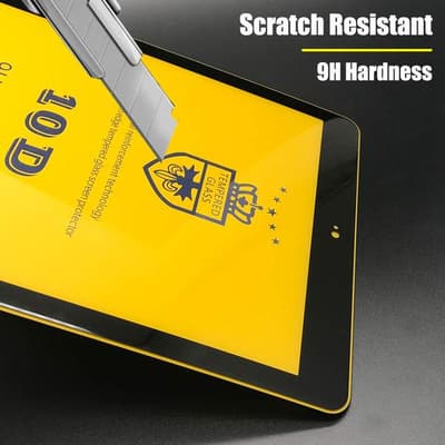 2 st hög kvalitet 10D häradat glas för ipad 9.7" svart