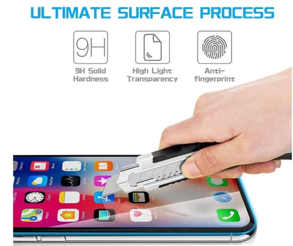 3 st Heltäckande Härdad glasfilm avsedd för Iphone11 pro,Xs