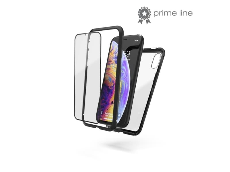 Hama Magnetic+Glass+Display Glass, Etui, Apple, iPhone X/Xs, 14,7 cm (5.8"), Svart, Gjennomsiktig