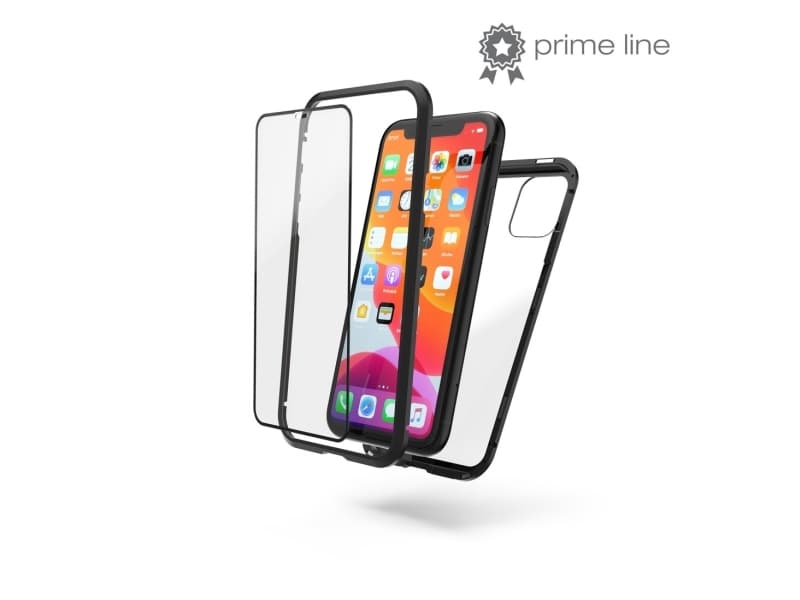 Hama Magnetic+Glass+Display Glass, Etui, Apple, iPhone 11, 15,5 cm (6.1"), Svart, Gjennomsiktig