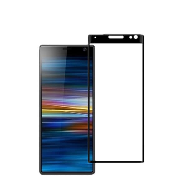 Heltäckande härdat glas / skärmskydd till Sony Xperia 10 II