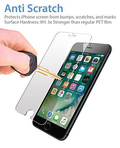 2 st top kvalitet härdad glas för iphone 7|2.5D