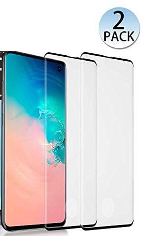 2 st heltäckande  härdat glas för Samsung s10 plus