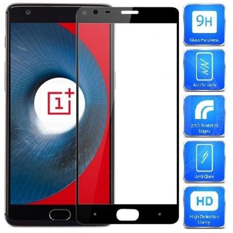 2-PACK OnePlus 3/3T FullFrame® 0.26mm 2.5D 9H Härdat Glas