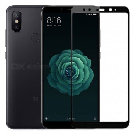 Xiaomi Mi A2 FullFrame® 0.26mm 2.5D 9H Härdat Glas