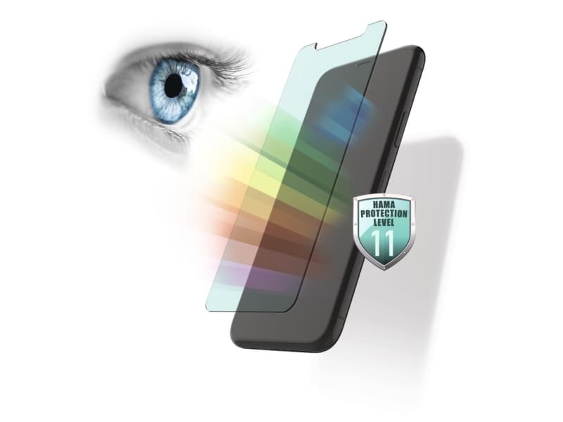 Hama Anti-Bluelight, Mobiltelefon/smarttelefon, Samsung, Galaxy A70, Slagbestandig, Riperesistent, Sjokkresistent, Gjennomsiktig, 1 stykker