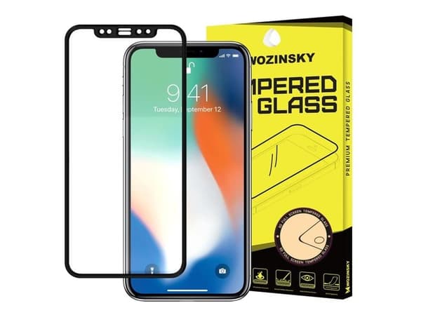 Wozinsky 5D Full Glue herdet glass for Apple iPhone XS / X svart