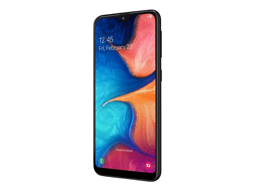 Samsung Galaxy A20e - Smarttelefon - dobbelt-SIM - 4G LTE - 32 GB - microSD slot - GSM - 5.8" - 1560 x 720 piksler (294 ppi) - PLS TFT - RAM 3 GB (8