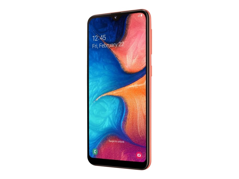 Samsung Galaxy A20e - Pekskärmsmobil - dual-SIM - 4G LTE - 32 GB - microSD slot - 5.8" - 1560 x 720 pixlar (294 ppi) - PLS TFT - RAM 3 GB (8 MP främr