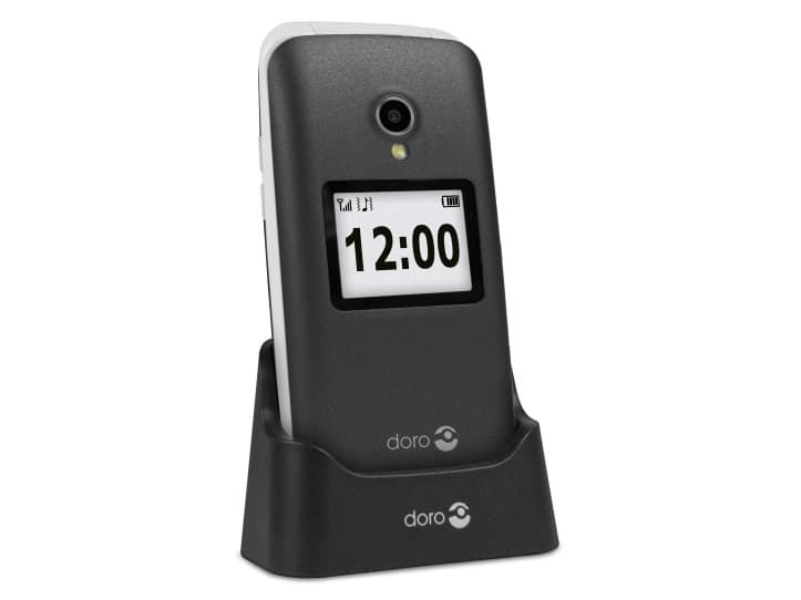 DORO 2424 - Mobiltelefon - 320 x 240 pixlar - 3 MP - silver, grafit