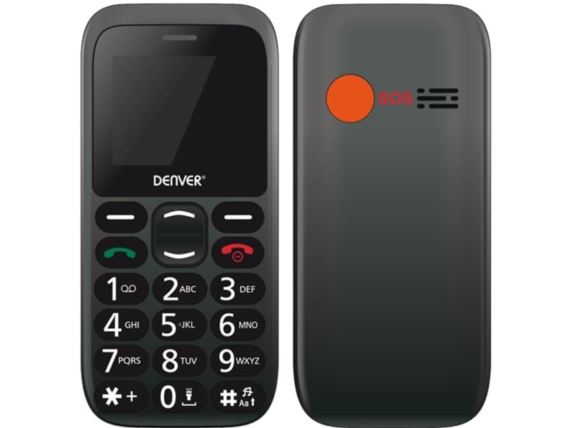 Denver BAS-18300M, Bar, Dubbla SIM-kort, 4,5 cm (1.77"), Bluetooth, 600 mAh, Svart