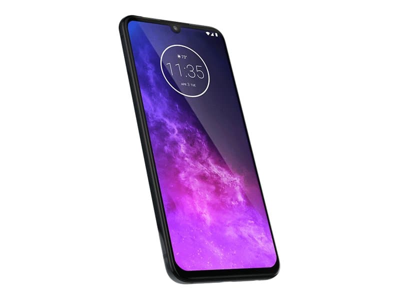 Motorola One Zoom - Android One - pekskärmsmobil - dual-SIM - 4G LTE - 128 GB - microSD slot - GSM - 6.4" - 2520 x 1080 pixlar - RAM 4 GB (25 MP främ