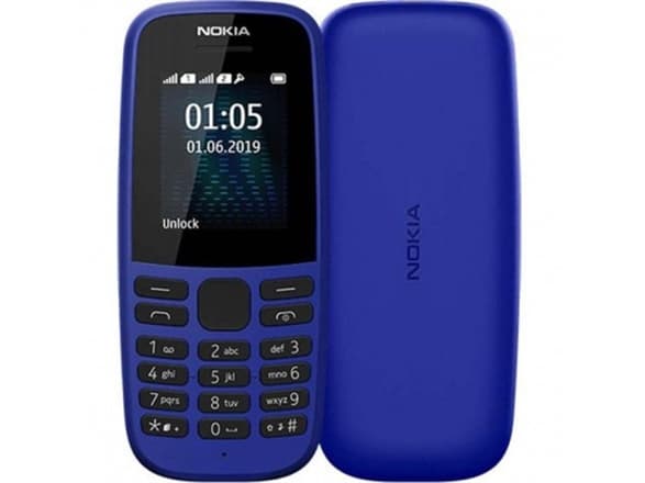 Nokia 105 TA-1203 Blue, 1.77 ", TFT, 120 x 160 pixels, 4 MB, 4 MB, Single SIM, USB version microUSB, 800 mAh