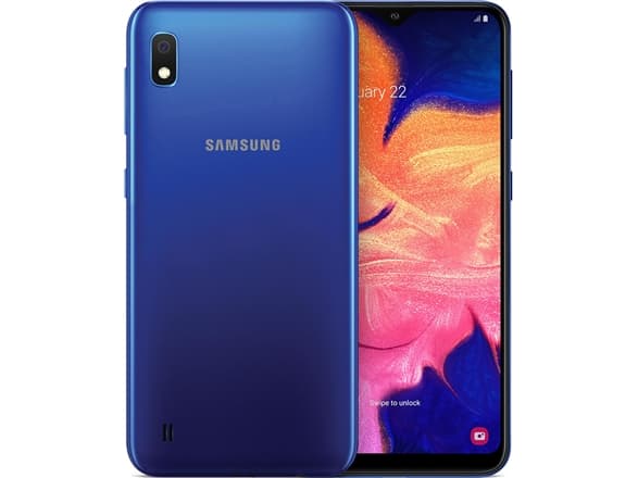 Samsung Galaxy A10 SM-A105, 15,8 cm (6.2"), 2 GB, 32 GB, 13 MP, Android 9.0, Blå