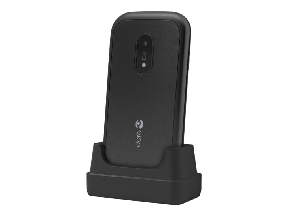 DORO 6041 - Mobiltelefon - dual-SIM - microSD slot, - microSD slot - 320 x 240 pixlar - 3 MP - svart
