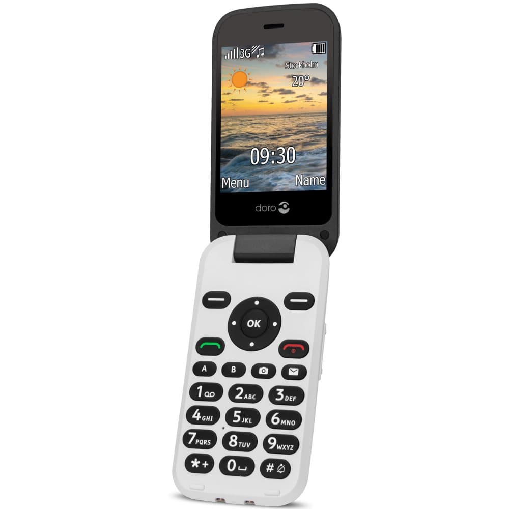 Doro 6621 Svart/Vit