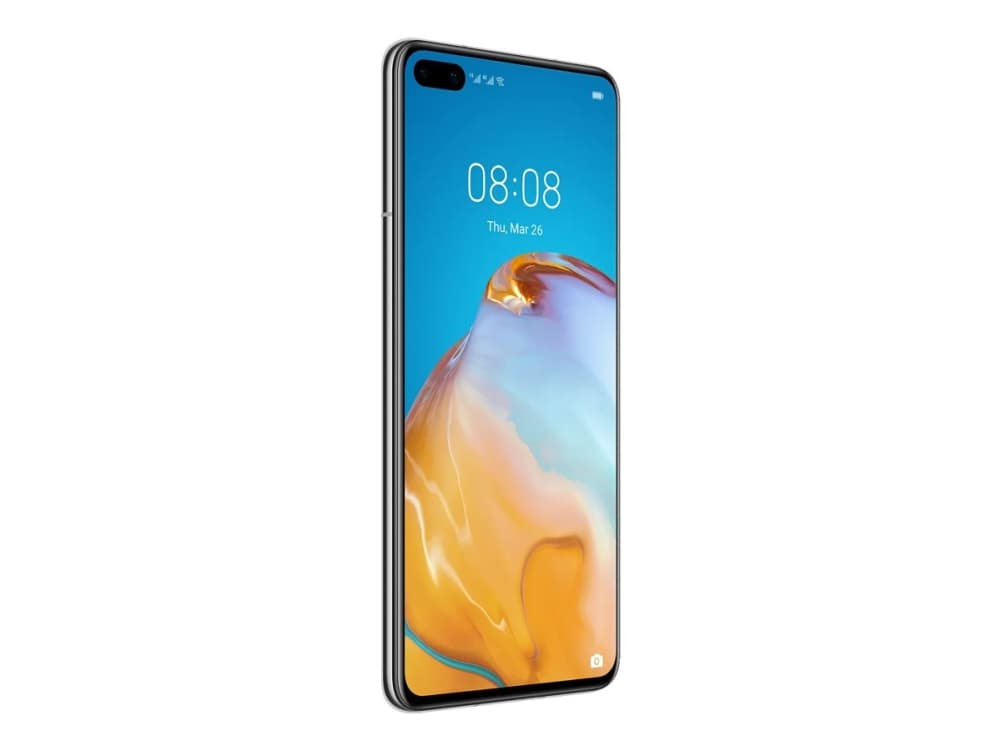 Huawei P40 - Ice White - dual-SIM - 5G NR - 128 GB - GSM - 6.1" 2340 x 1080 pixels - RAM 8 GB - No Google Play