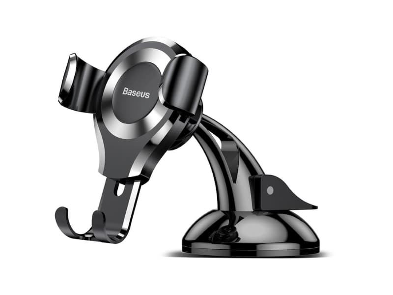 Gravity car holder Baseus Osculum for phone (silver)