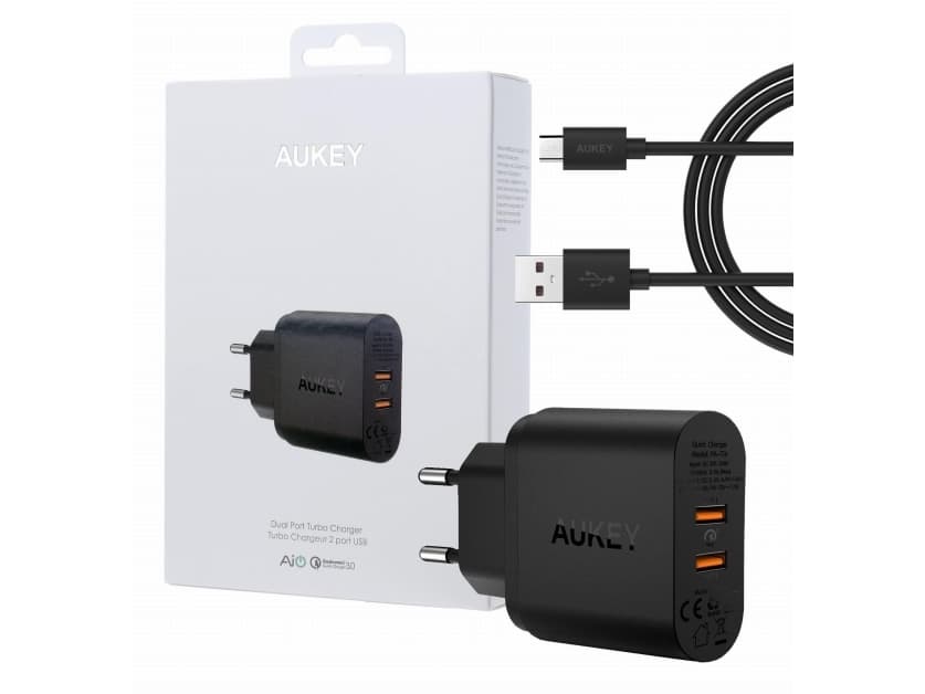 Aukey 2xUSB Quick Charge 3.0 6A 36W charger (PA-T16)