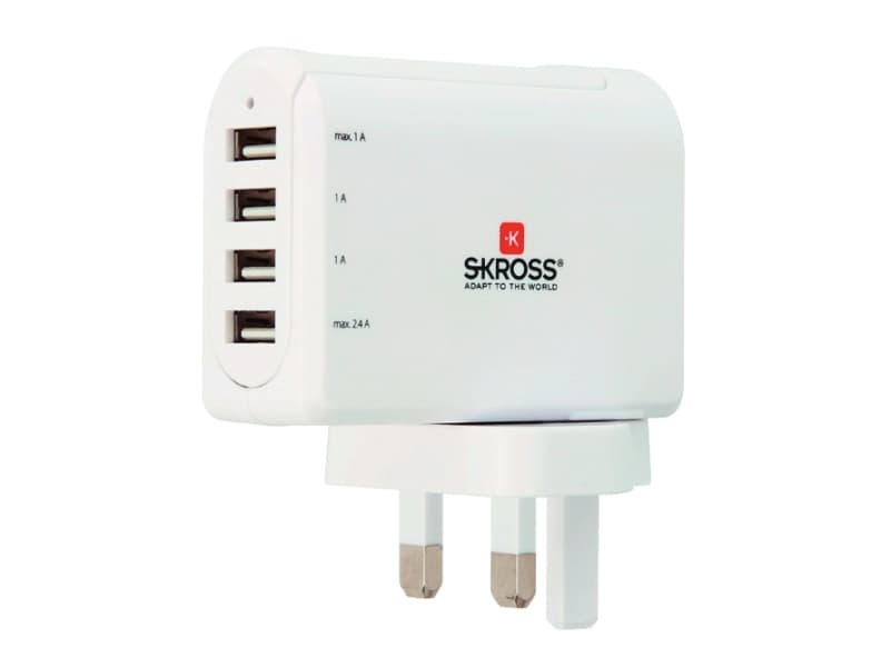 Skross 2.800102, Innendørs, AC, 5 V, 4,8 A, Hvit