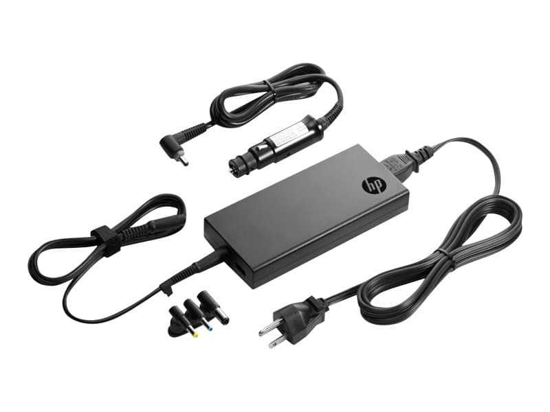 HP Slim Combo Adapter with USB - Strømadapter - AC / bil - AC 90-264 V - 90 watt - Europa - for HP 250 G4; Chromebook 14; EliteBook 2570, 725 G2, 745
