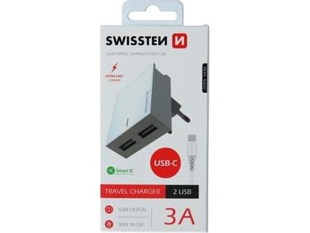 Swissten 2x USB-A 3 A laddare (22043000)