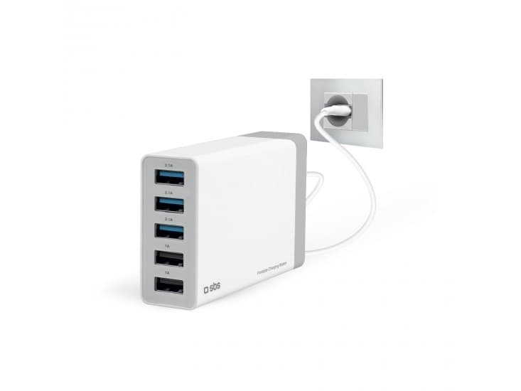 SBS TTTRAV5USB7A, Innendørs, AC, 5 V, Hvit