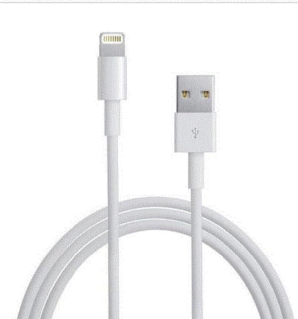 USB  Sync laddkabel För iPhone 5 och nyare vit