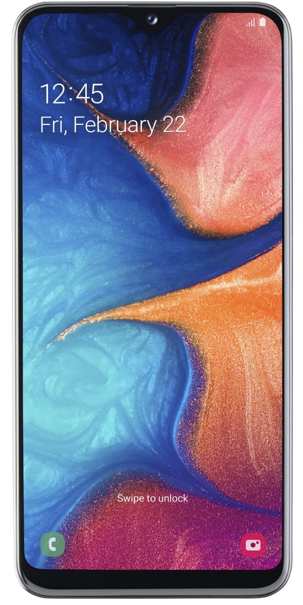 Samsung Galaxy A20e SM-A202F, 14,7 cm (5.8"), 720 x 1560 pixlar, 3 GB, 32 GB, 13 MP, Vit