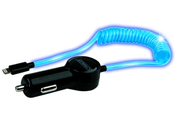 Schwaiger LKK540R533, Automatisk, Cigarr tändare, 5 V, 2,1 A, 1,2 m, Svart, Transparent