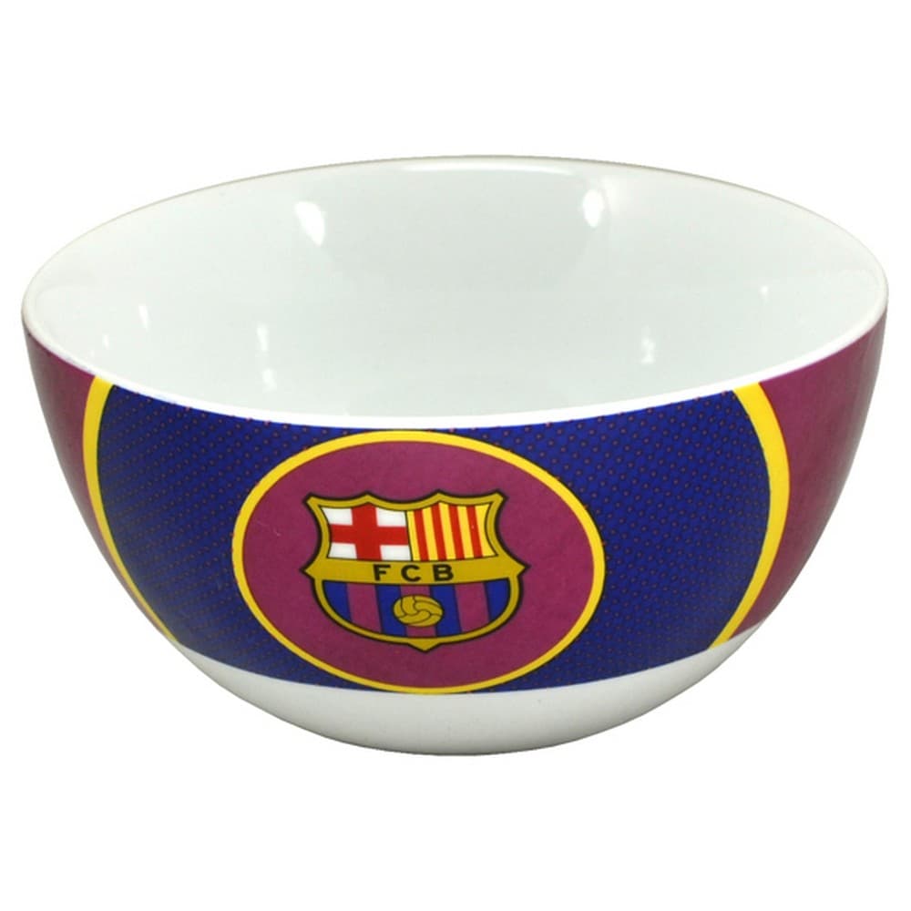 FC Barcelona Official Ceramic Bullseye Football Crest Cereal Bowl