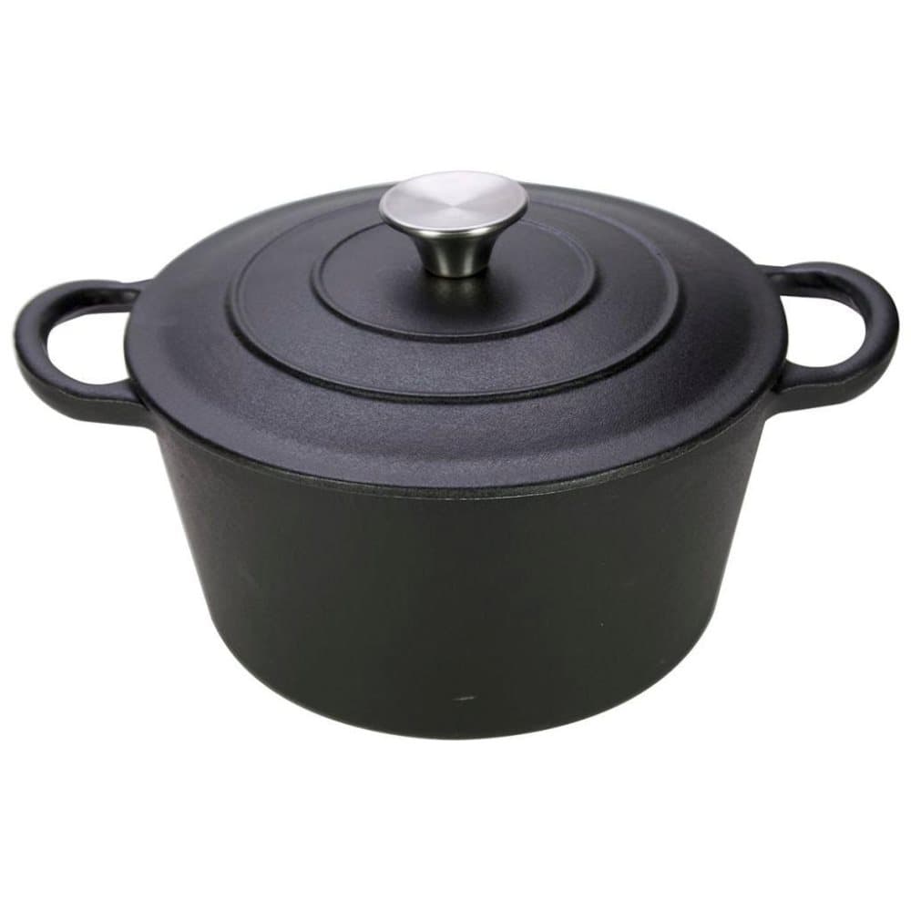 Gusta kasserolle i støbejern 24 cm sort 01140200