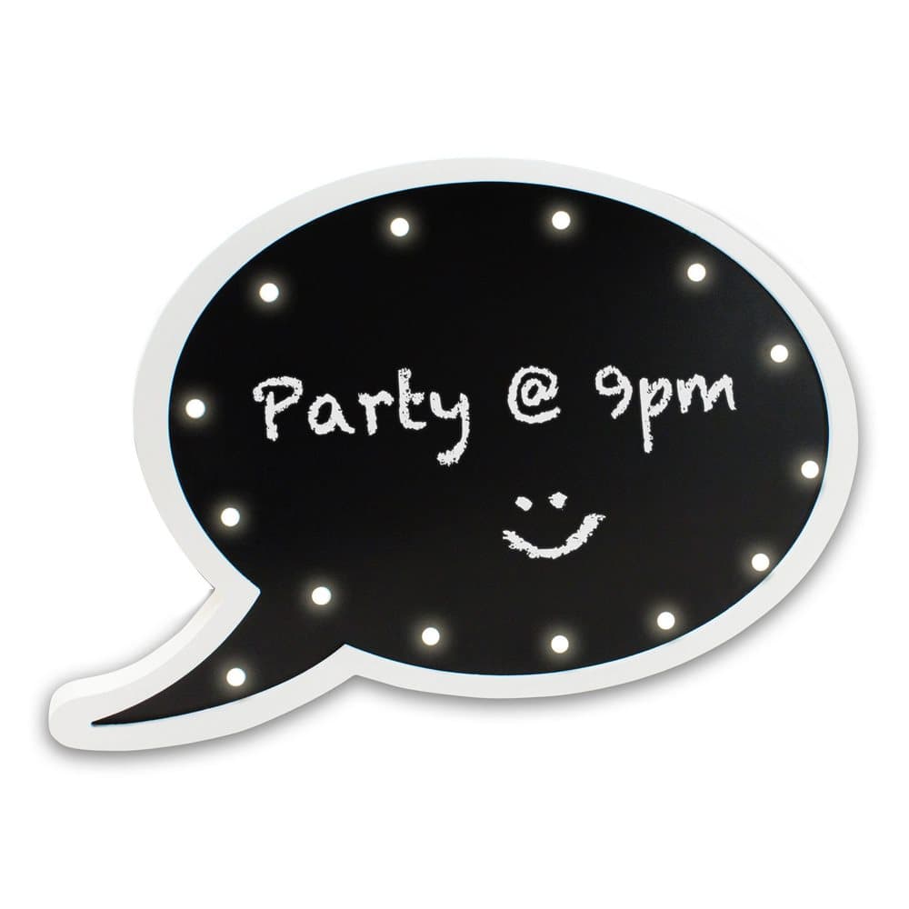 Christmas Shop Marquee LED Lights Speech Bubble Chalkboard
