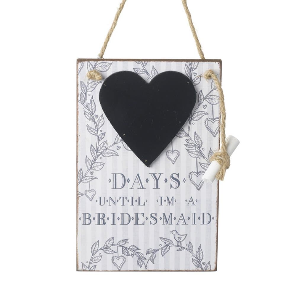 Days Until Bridesmaid Chalkboard