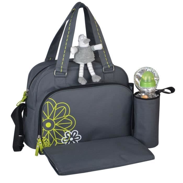 BABY ON BOARD Bytesväska Simply Havana Grey and Green