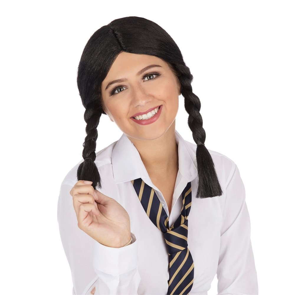 Bristol Novelty Womens/Ladies Plaited Schoolgirl Wig