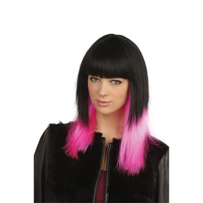 Bristol Novelty Womens/Ladies Two Tone Straight Wig