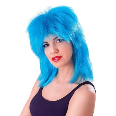 Bristol Novelty Unisex Adults Rock Star Mullet Wig