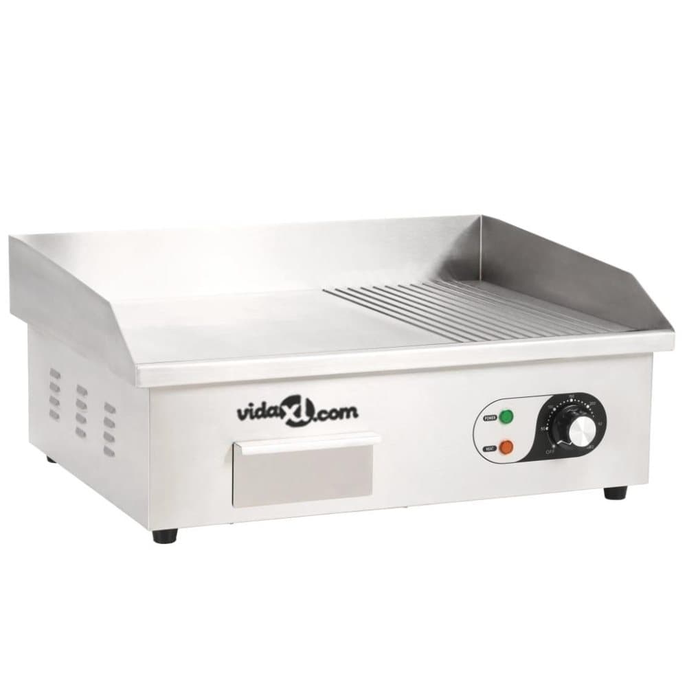 vidaXL Elektrisk takke rustfritt stål 3000 W 54x41x24 cm