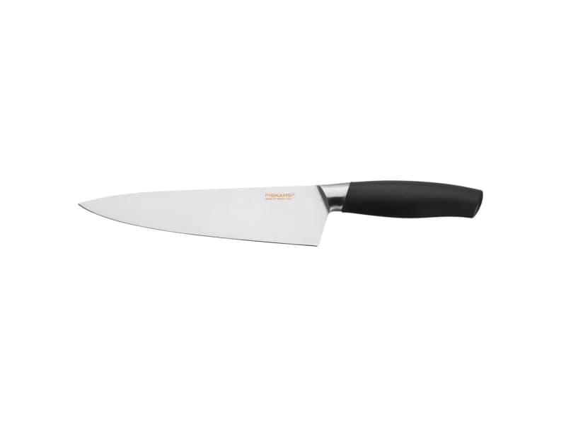 Fiskars 1016007, Kockkniv, 19 cm, Rostfritt stål, Rostfritt stål, Svart