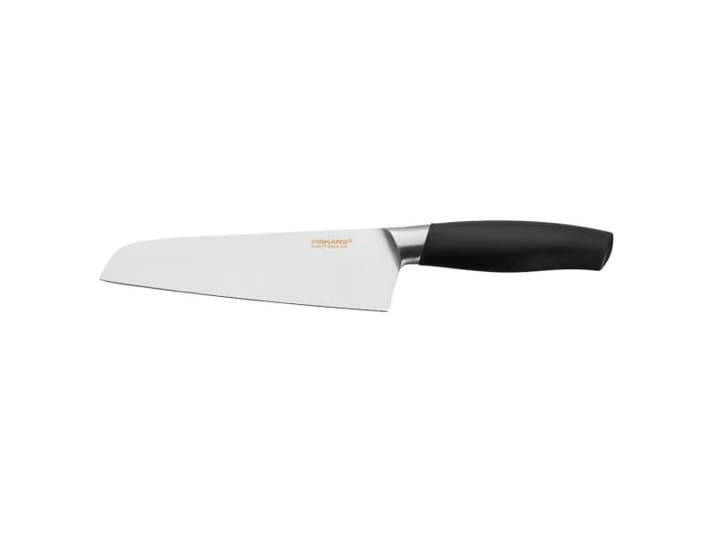 Fiskars 1015999, Kockkniv, 17 cm, Rostfritt stål, Rostfritt stål, Svart