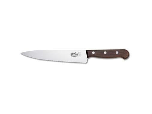 Kokkekniv Victorinox klinge 25 cm Bølgeskær Palisanderskaft,6 stk/krt