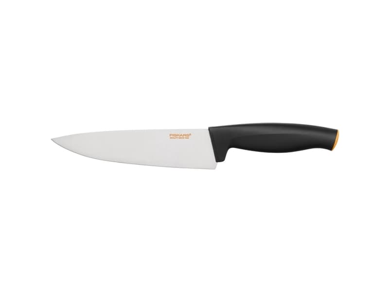 Fiskars 102616, Kockkniv, 16 cm, Rostfritt stål, Vit, Svart, 89 g